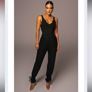 JLUXLABEL Naya Linen Pants Black